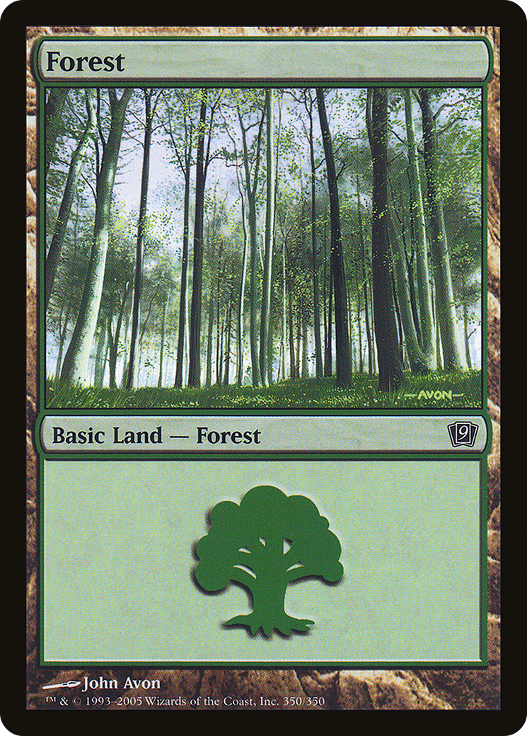 Forest (350) (9ED-350) - 9th Edition Foil