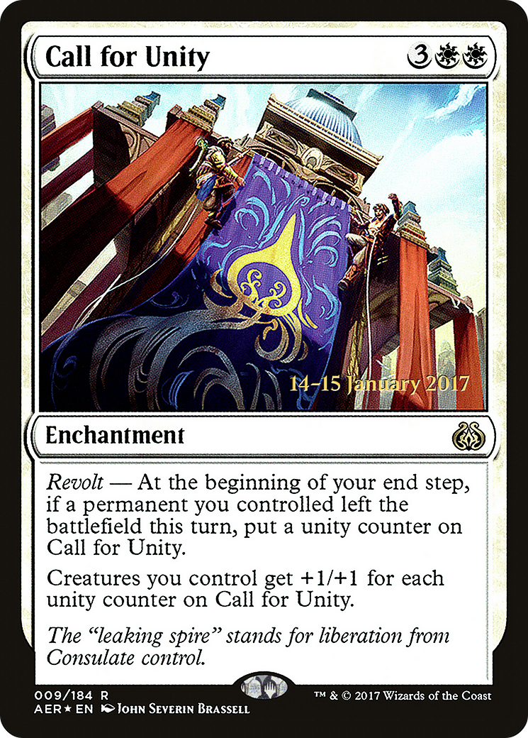 Call for Unity (PRE-009) - Aether Revolt Promos Foil