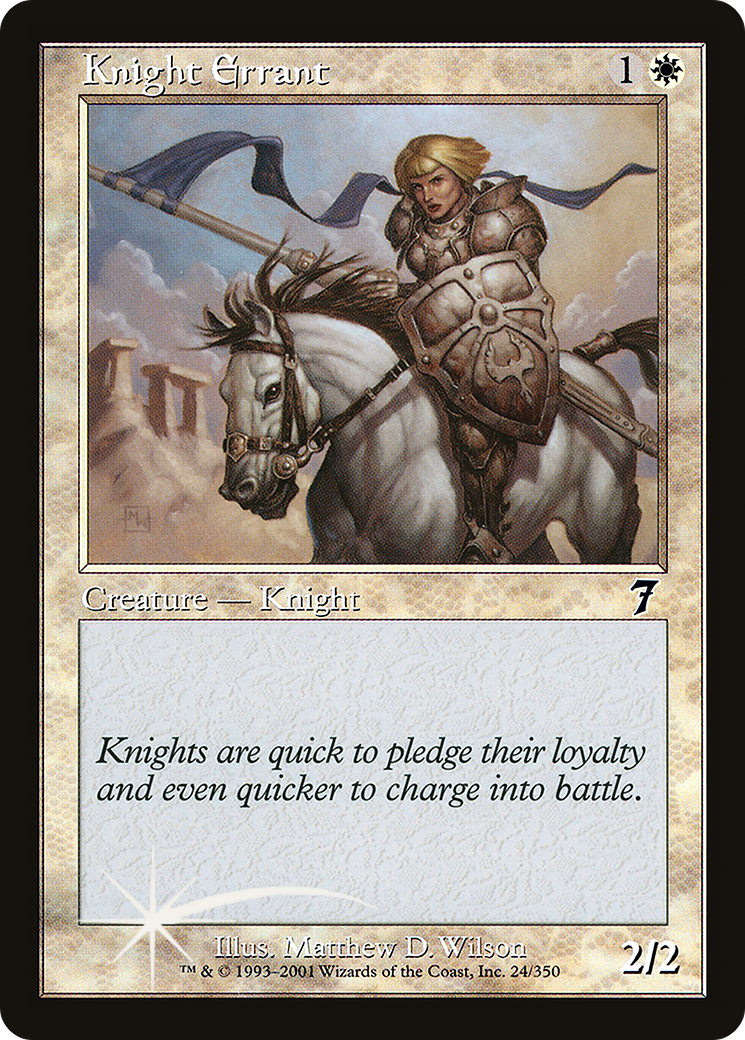 Knight Errant (7ED-24★) - 7th Edition Foil