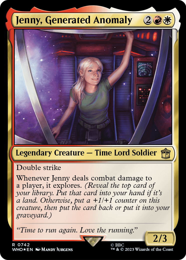 Jenny, Generated Anomaly (Surge Foil) (WHO-742) - Doctor Who Foil