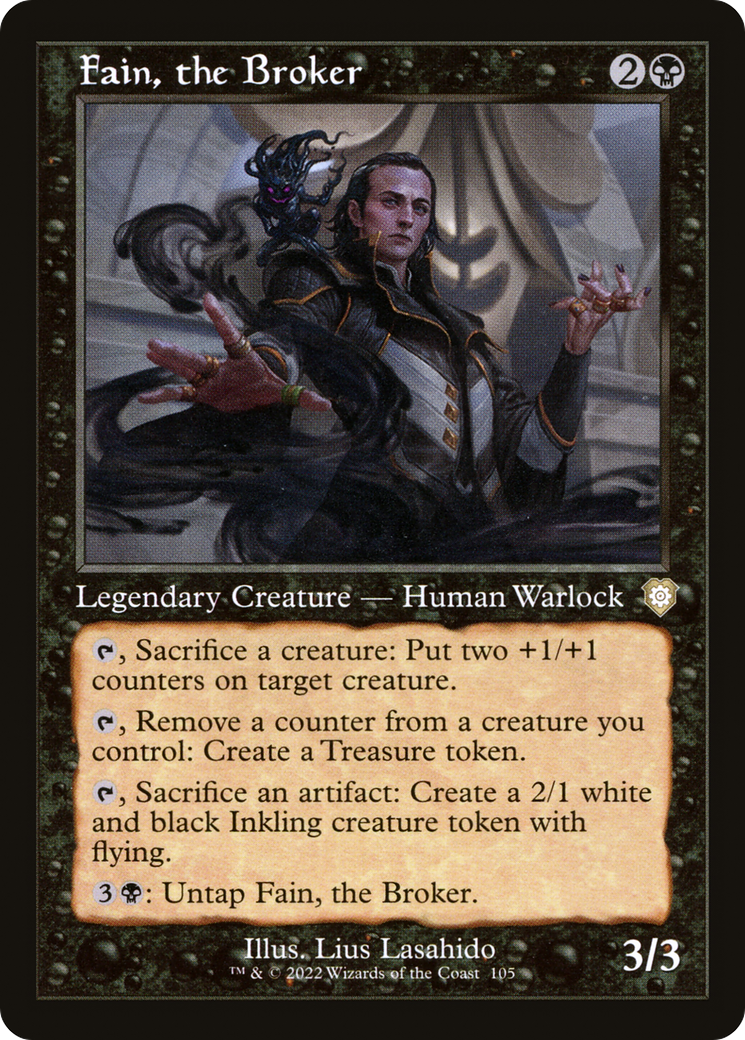 Fain, the Broker (Retro Frame) (BRC-105) - The Brothers' War Commander