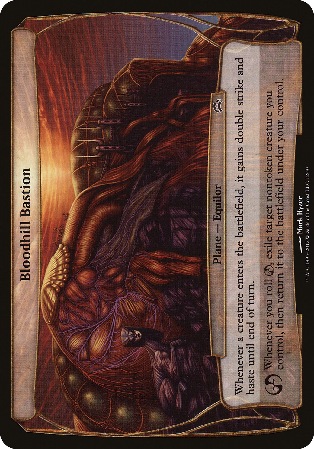 Bloodhill Bastion (Planechase 2012) (OVER-012) - Planechase 2012 Planes