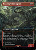 Hunting Velociraptor (Borderless) (Emblem) (REX-030) - Jurassic World Collection Foil