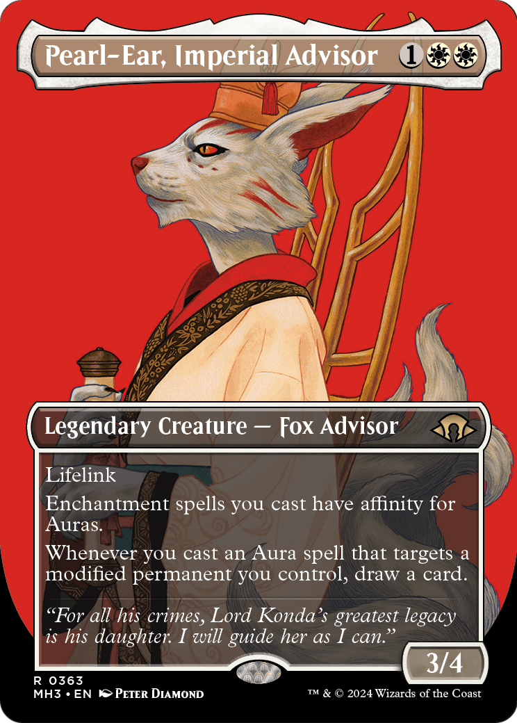 Pearl-Ear, Imperial Advisor (Borderless) (MH3-363) - Modern Horizons 3 Foil
