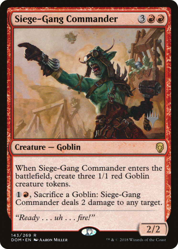 Siege-Gang Commander (PPM20-143) - Dominaria Promos Foil