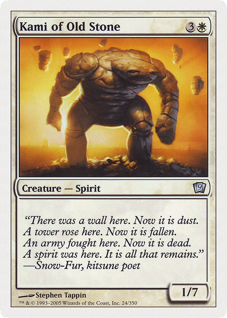 Kami of Old Stone (9ED-024) - 9th Edition
