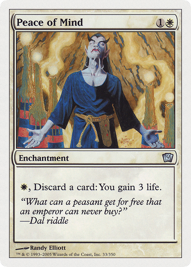 Peace of Mind (9ED-033) - 9th Edition