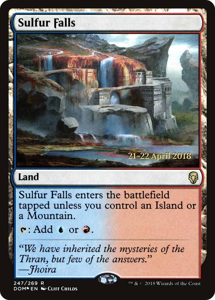 Sulfur Falls (PRE-247S) - Dominaria Promos Foil