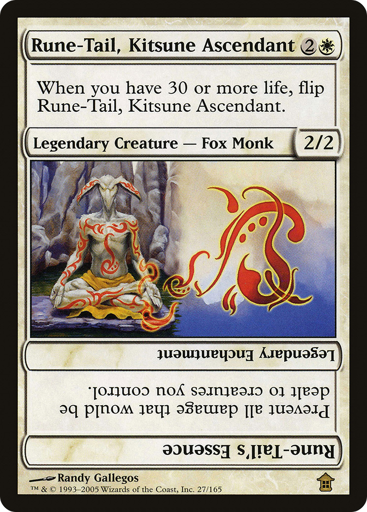 Rune-Tail, Kitsune Ascendant (SOK-027) - Saviors of Kamigawa Foil