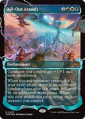 All-Out Assault (Showcase) (TDM-405) - Tarkir: Dragonstorm: (Showcase, enchantment) Foil