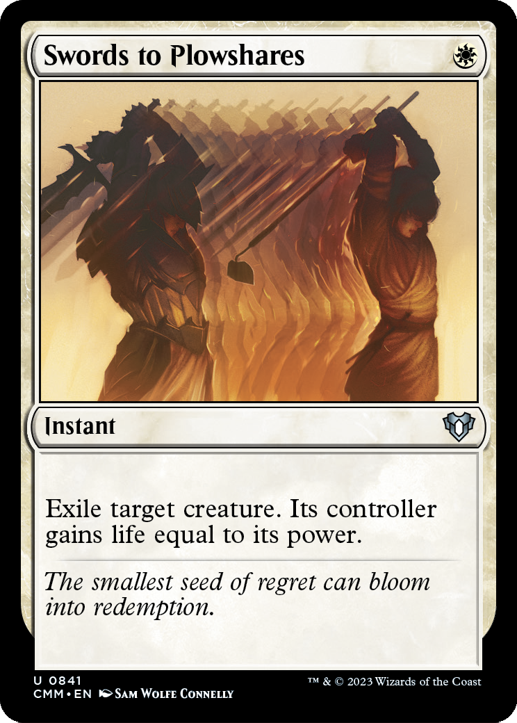 Swords to Plowshares (CMM-841) - Commander Masters