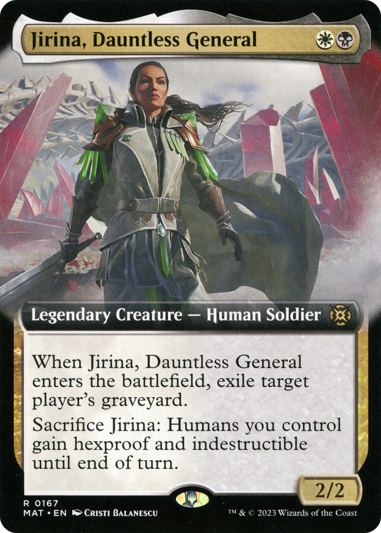 Jirina, Dauntless General (Extended Art) (MAT-167) - March of the Machine: The Aftermath: (Extended Art)