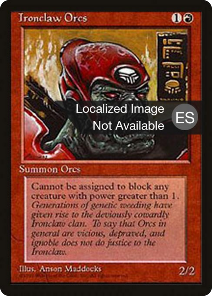 Ironclaw Orcs (4BB-) - Fourth Edition Foreign Black Border