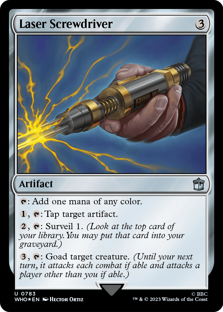 Laser Screwdriver (Surge Foil) (WHO-783) - Doctor Who Foil