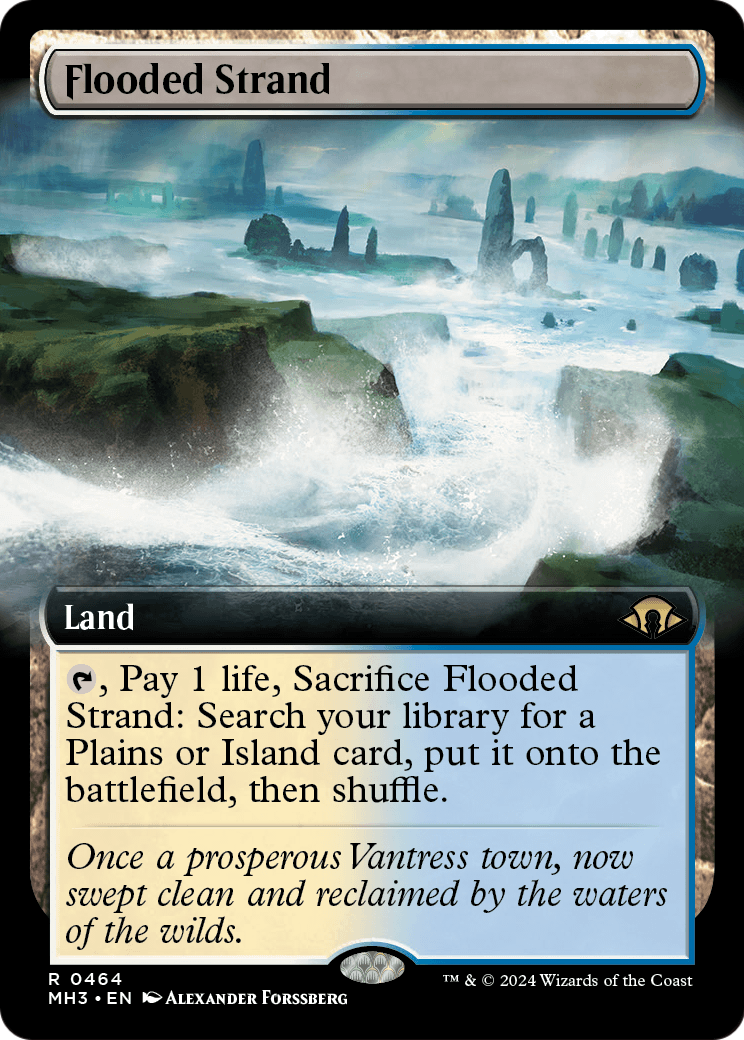 Flooded Strand (Extended Art) (MH3-464) - Modern Horizons 3: (Extended Art) Foil