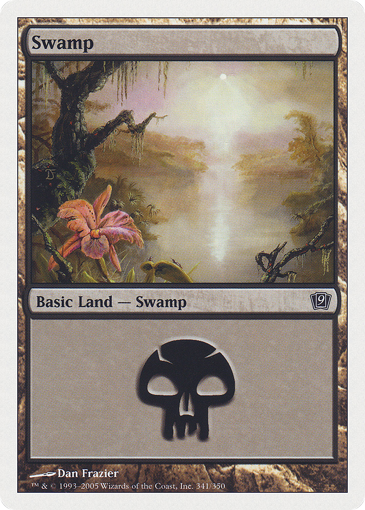 Swamp (341) (9ED-341) - 9th Edition Foil