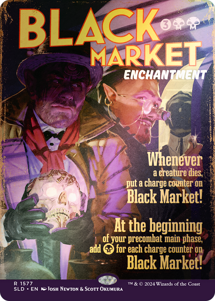 Black Market (Rainbow Foil) (SLD-1577) - Secret Lair Drop (Borderless) Foil