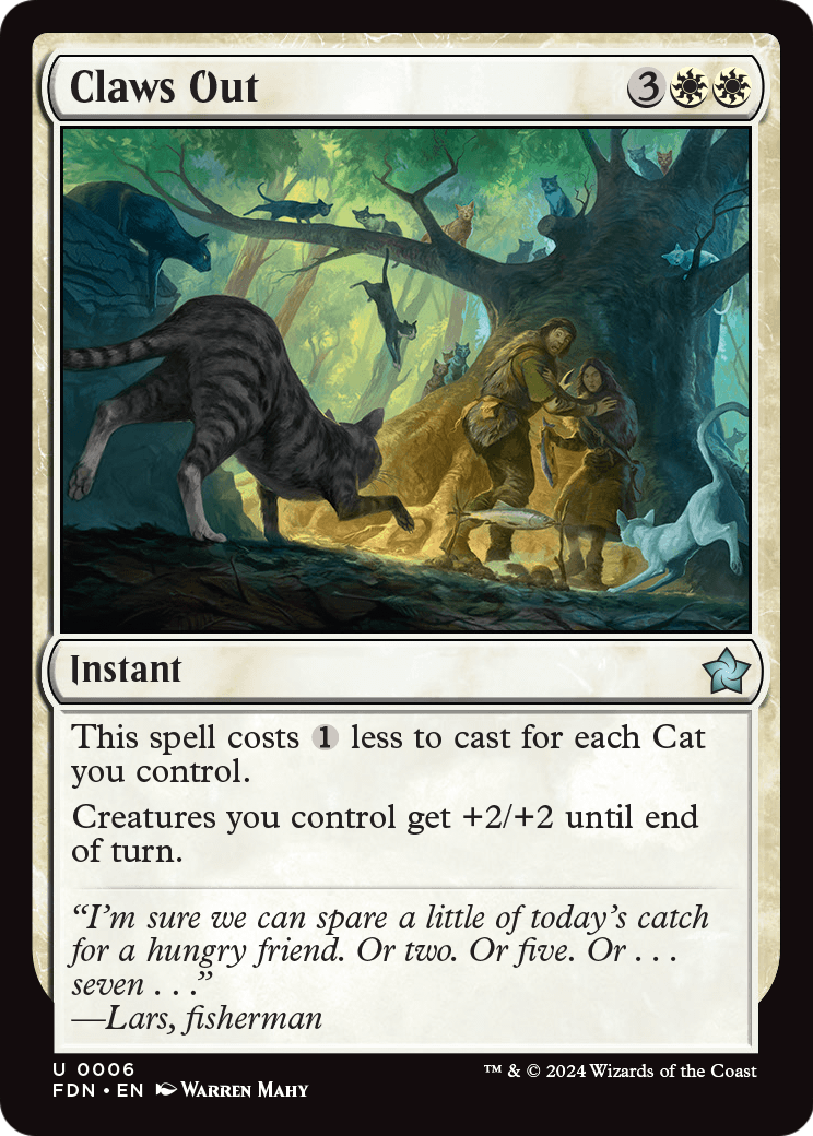 Claws Out (FDN-006) - Foundations Foil