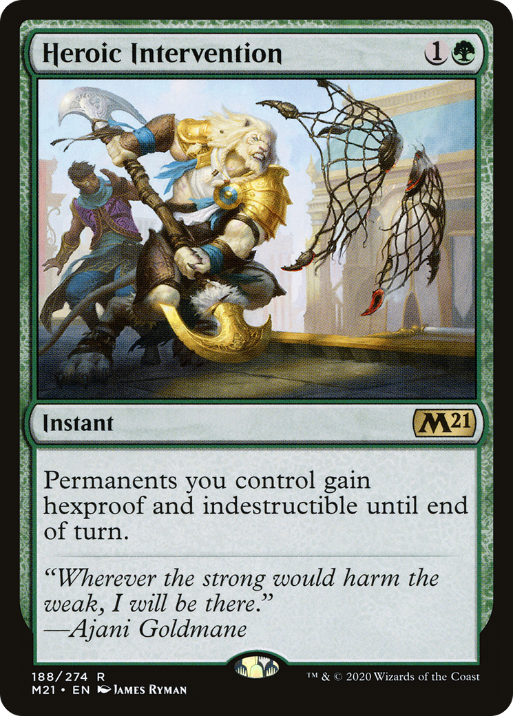 Heroic Intervention (M21-188) - Core Set 2021 Foil