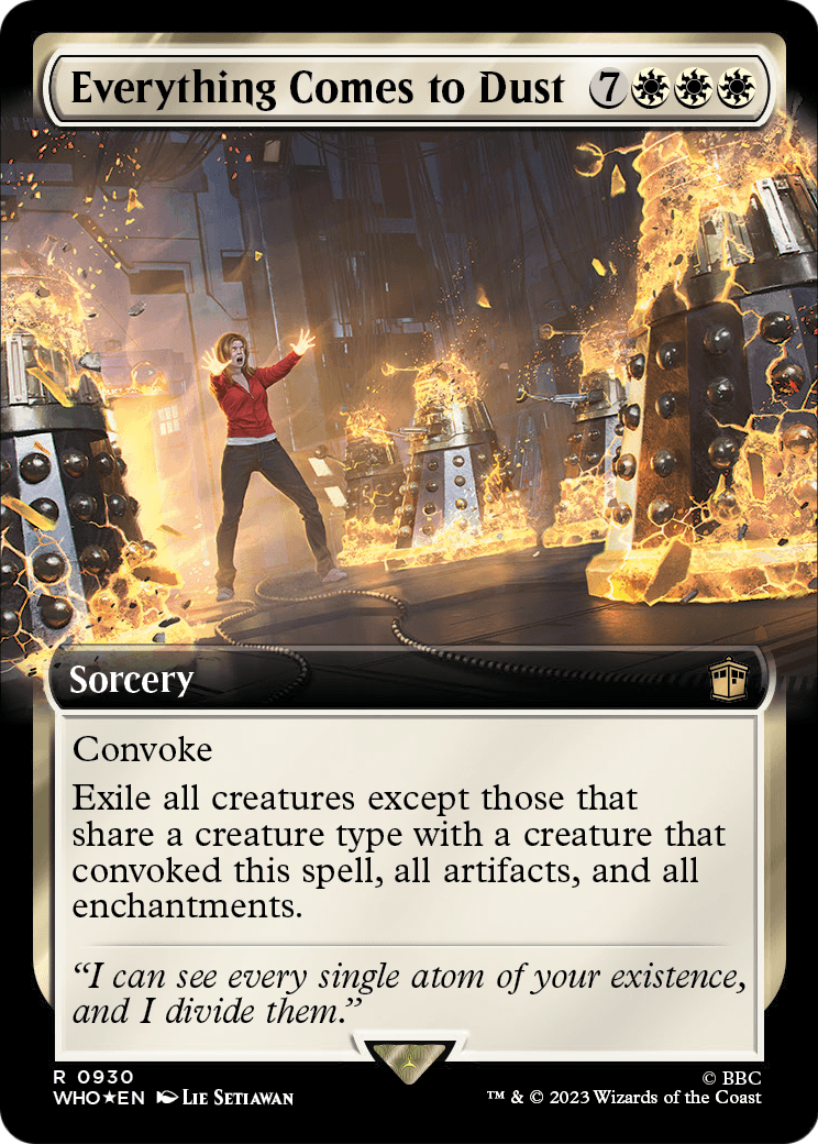 Everything Comes to Dust (Extended Art) (Surge Foil) (WHO-930) - Doctor Who: (Extended Art) Foil