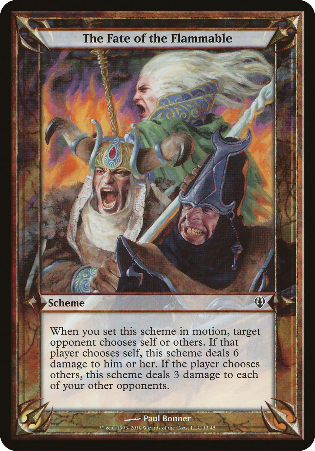 The Fate of the Flammable (Archenemy) (OVER-) - Archenemy Schemes