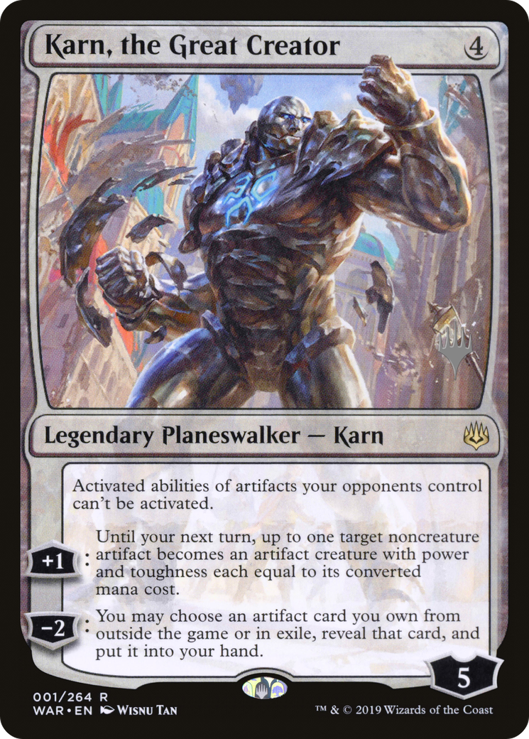 Karn, the Great Creator (PPTHB-001) - War of the Spark Promos Foil