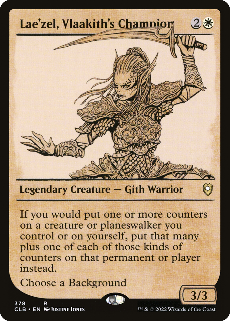 Lae'zel, Vlaakith's Champion (Showcase) (CLB-378) - Commander Legends: Battle for Baldur's Gate: (Showcase)