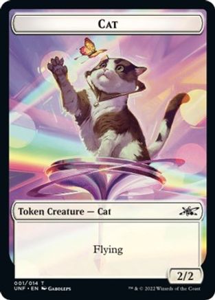 Cat // Storm Crow Double-sided Token (UNF-) - Unfinity Foil
