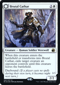 Brutal Cathar (PRE-007) - Innistrad: Midnight Hunt Promos: (Double Faced Transform) Foil