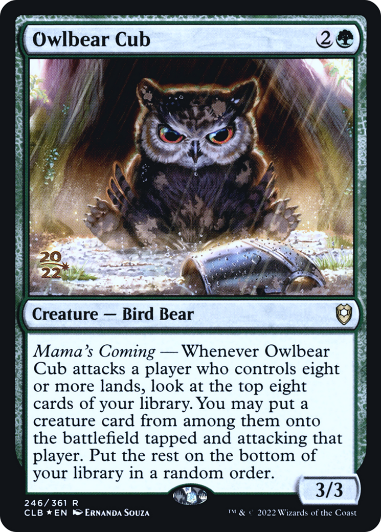 Owlbear Cub (PRE-246) - Battle for Baldur's Gate Promos Foil