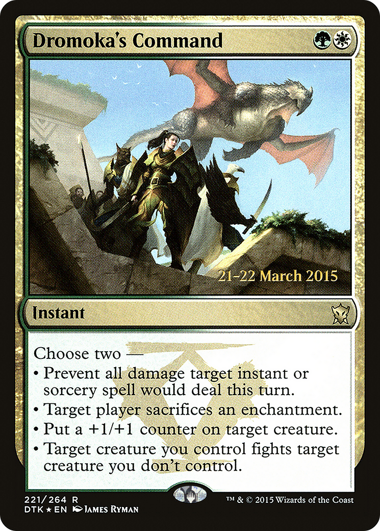 Dromoka's Command (PRE-221S) - Dragons of Tarkir Promos Foil