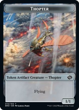 Thopter // Construct (005) Double-Sided Token (BRO-10 // 5) - The Brothers' War