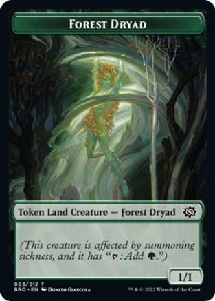 Forest Dryad Token (BRO-003) - The Brothers' War