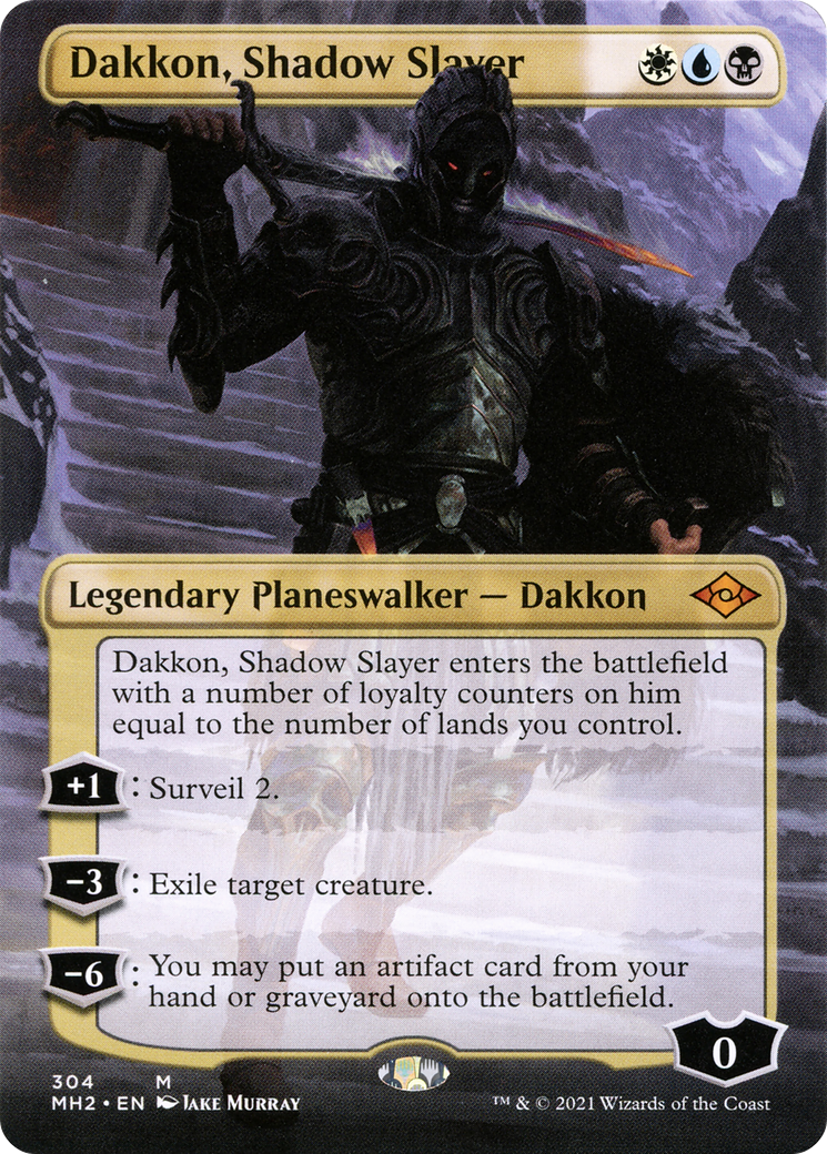 Dakkon, Shadow Slayer (Borderless) (MH2-304) - Modern Horizons 2 (Borderless)