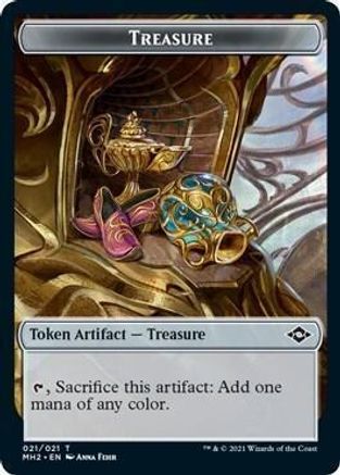 Treasure // Emblem - Daretti Double-sided Token (Secret Lair) (UMP-18 // 21) - Unique and Miscellaneous Promos