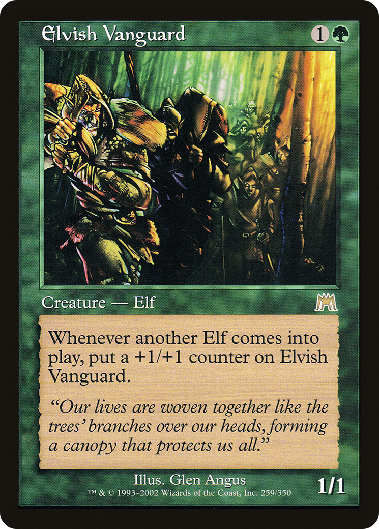 Elvish Vanguard (ONS-259) - Onslaught Foil