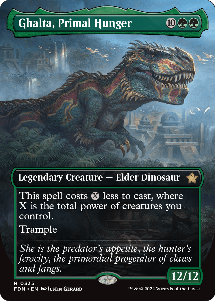 Ghalta, Primal Hunger (Borderless) (FDN-335) - Foundations