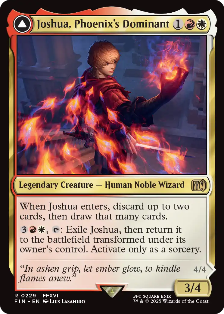 Joshua, Phoenix's Dominant (FIN-229) - FINAL FANTASY: (enchantment)