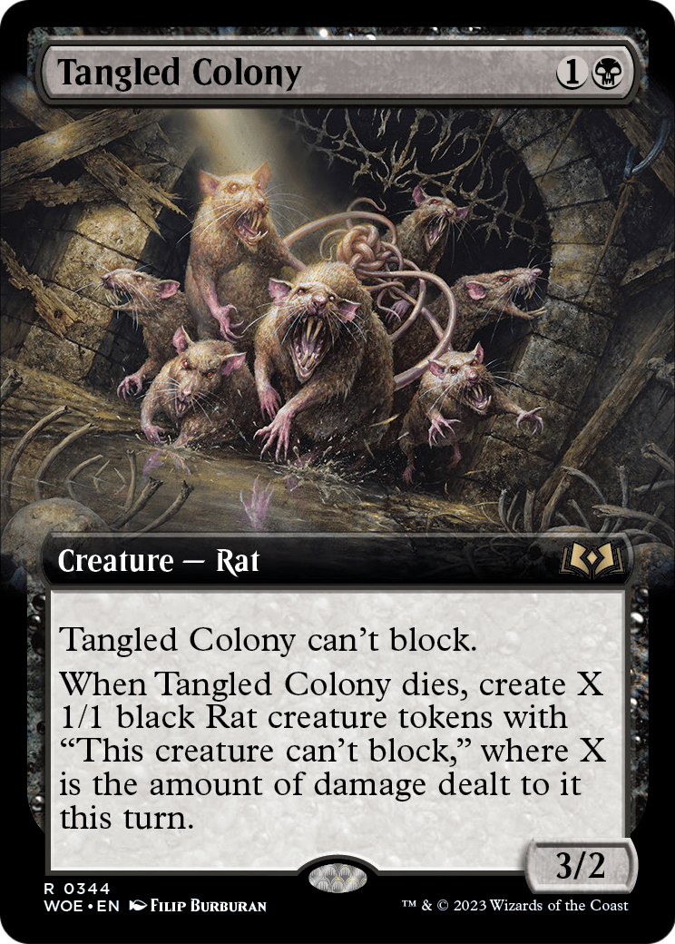 Tangled Colony (Extended Art) (WOE-344) - Wilds of Eldraine: (Extended Art) Foil