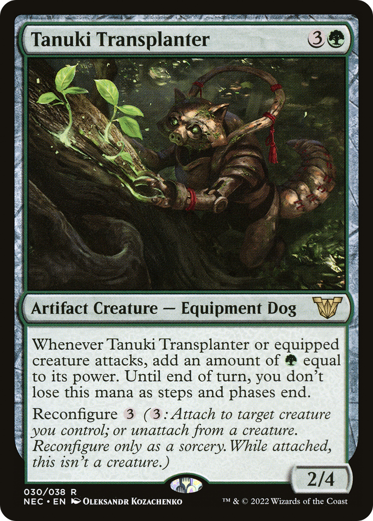 Tanuki Transplanter (NEC-030) - Neon Dynasty Commander
