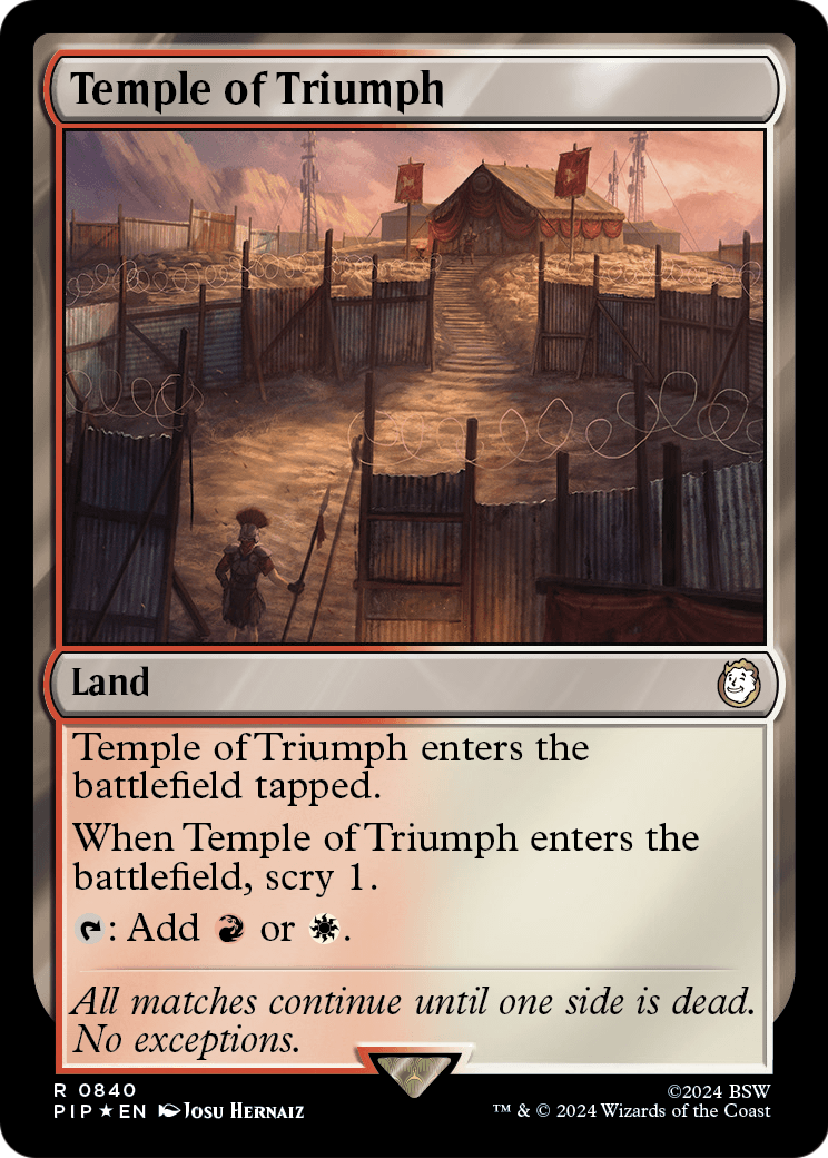 Temple of Triumph (Surge Foil) (PIP-840) - Fallout Foil