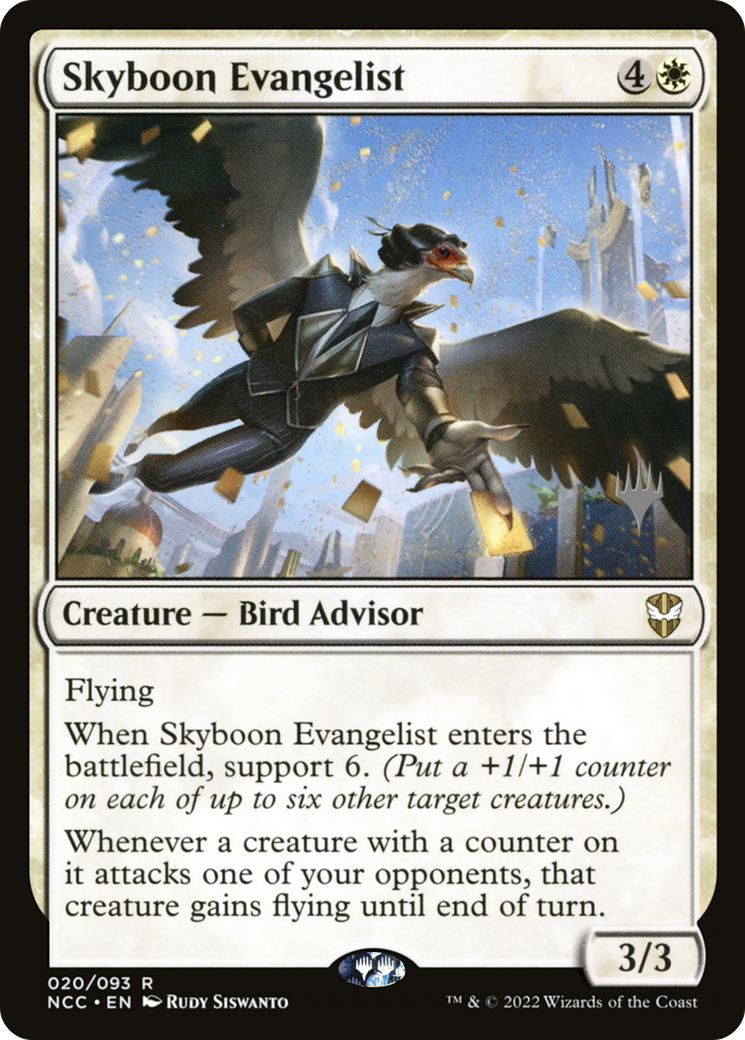 Skyboon Evangelist (PPSNC-020) - New Capenna Commander Promos Foil