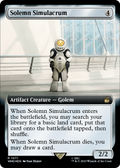 Solemn Simulacrum (Extended Art) (Surge Foil) (WHO-1071) - Doctor Who: (Extended Art) Foil