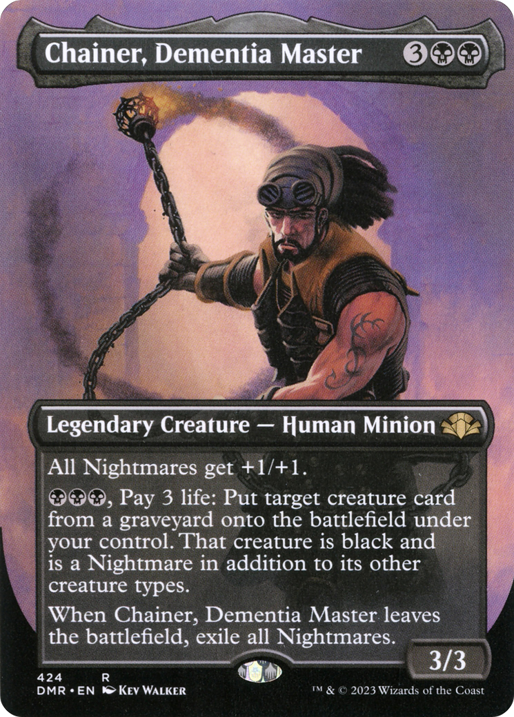 Chainer, Dementia Master (Borderless) (DMR-424) - Dominaria Remastered Foil