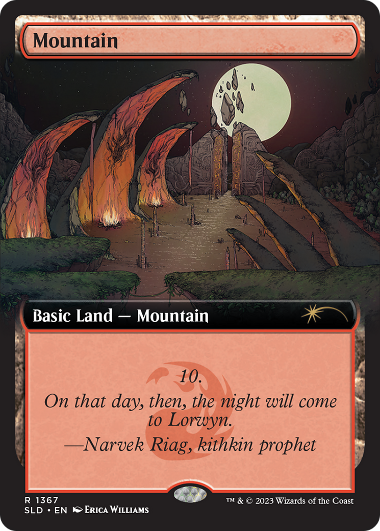 Mountain (1367) (SLD-1367) - Secret Lair Drop: (Extended Art) Foil