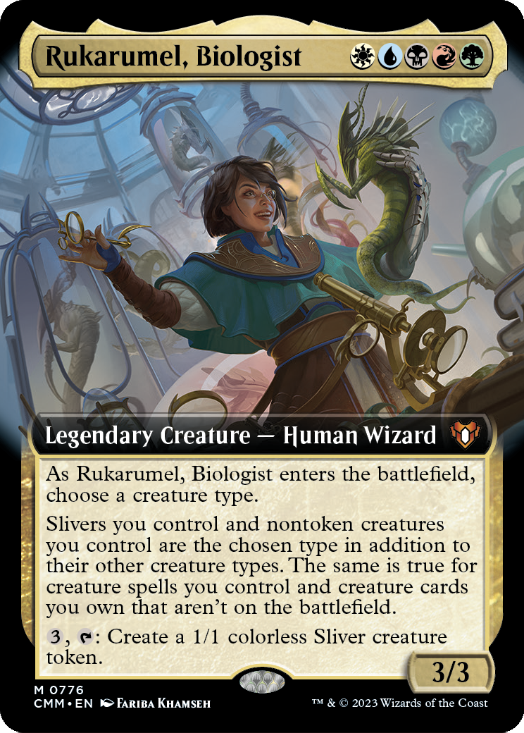 Rukarumel, Biologist (Extended Art) (CMM-776) - Commander Masters: (Extended Art) Foil