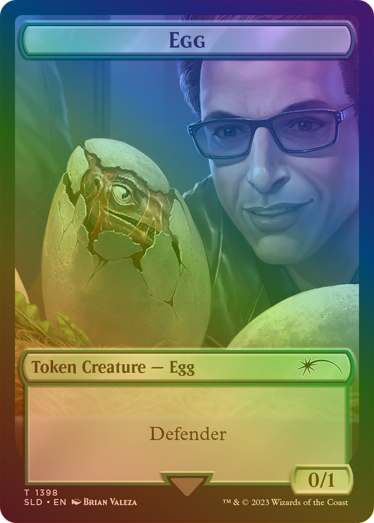 Egg Token (Rainbow Foil) (SLD-1398) - Secret Lair Drop Foil