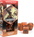 D&D Adventure Dice: Barbarian Orange