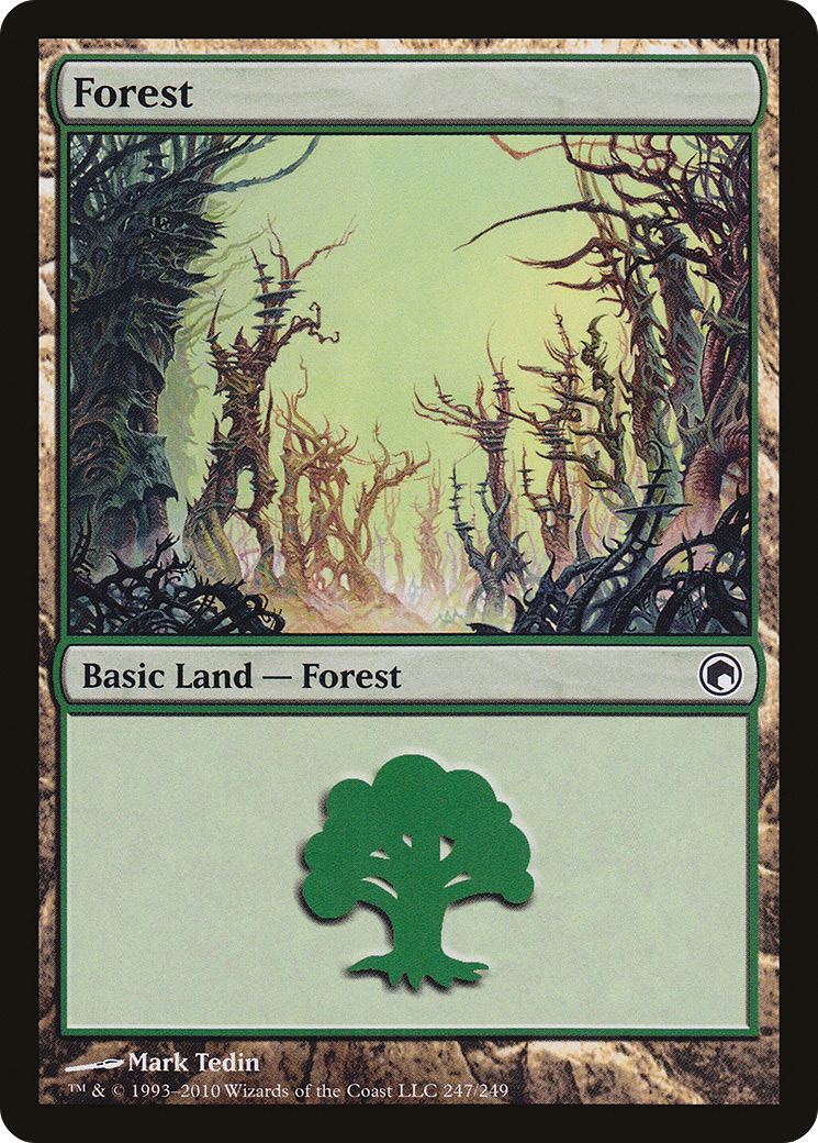 Forest (247) (SOM-247) - Scars of Mirrodin