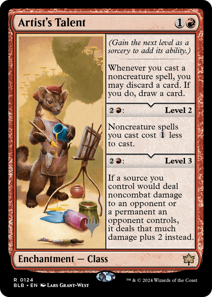 Artist's Talent (PPBLB-124) - Bloomburrow Promos Foil